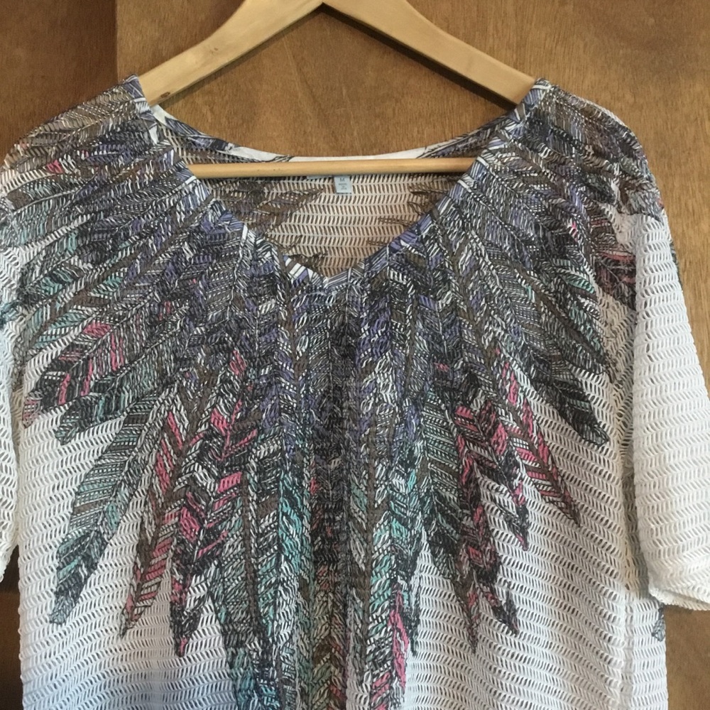 Feathered Look Top